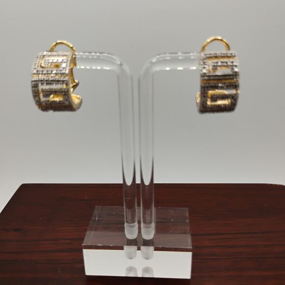 Ross Simmons Greek Key Earrings - Picture 4 of 5